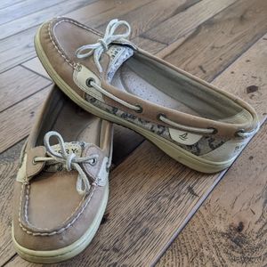 Sperry Top Sider Leopard Print Size 8.5